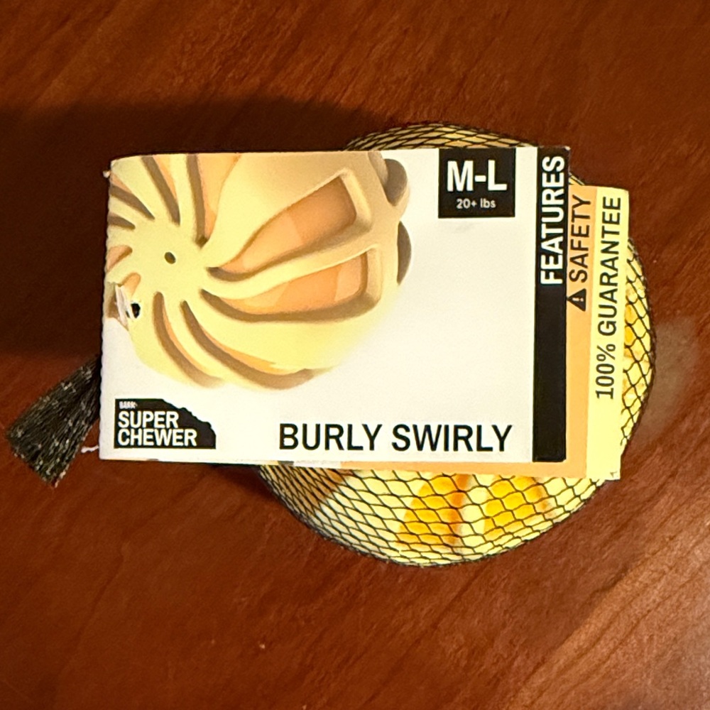 Super Chewer Burly Swirly Dog‎ Toy